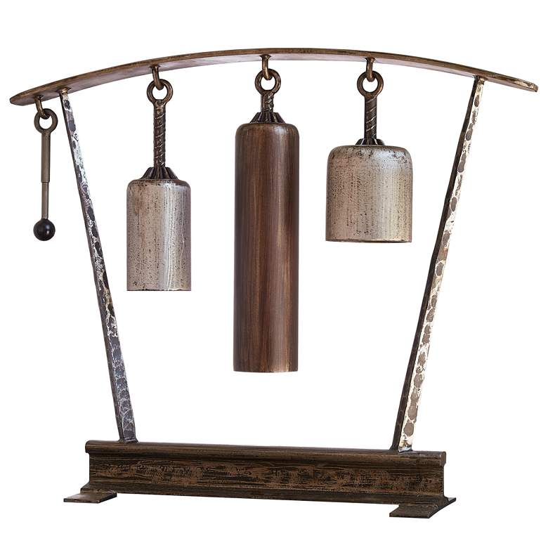 Image 1 Three Tone 36 1/2 inch Wide Musical Gong Chimes