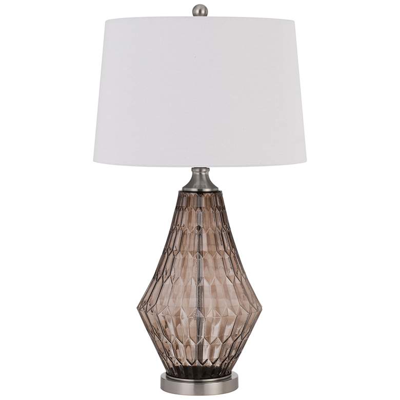 Image 2 Three-Way Conover Smoky Glass Table Lamp