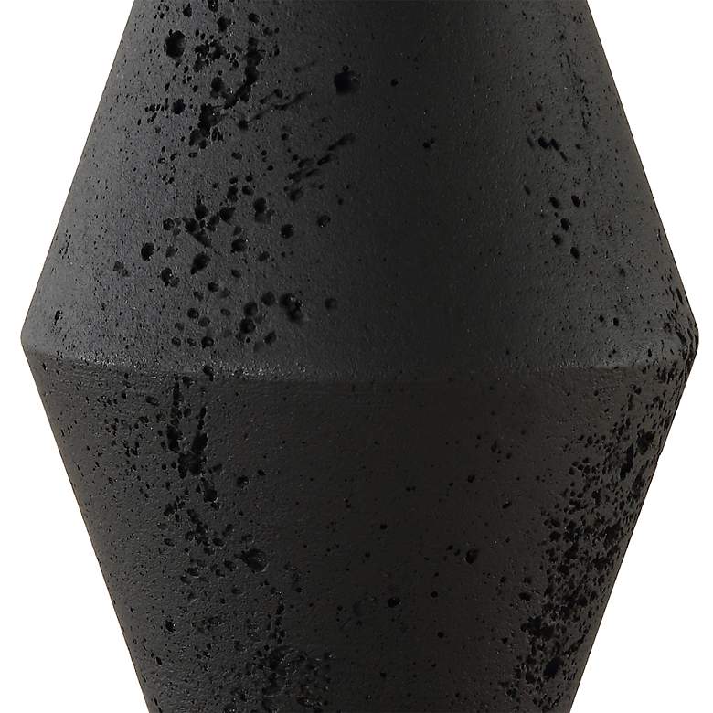 Image 7 Threefold 29 3/4" Black Stone Table Lamp more views