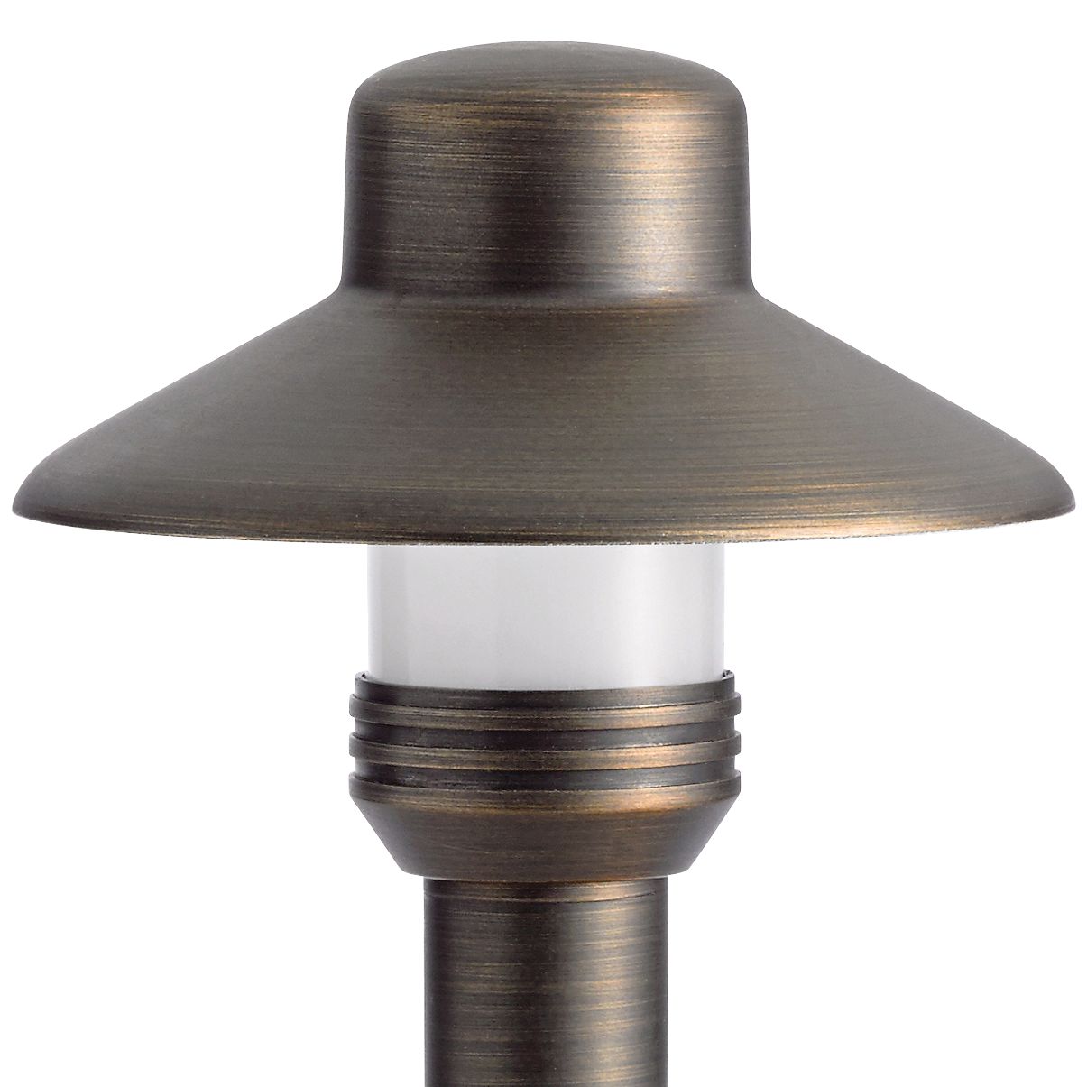 Image 2 Thrift 17 1/4" High Centennial Brass Small Hat Path Light more views