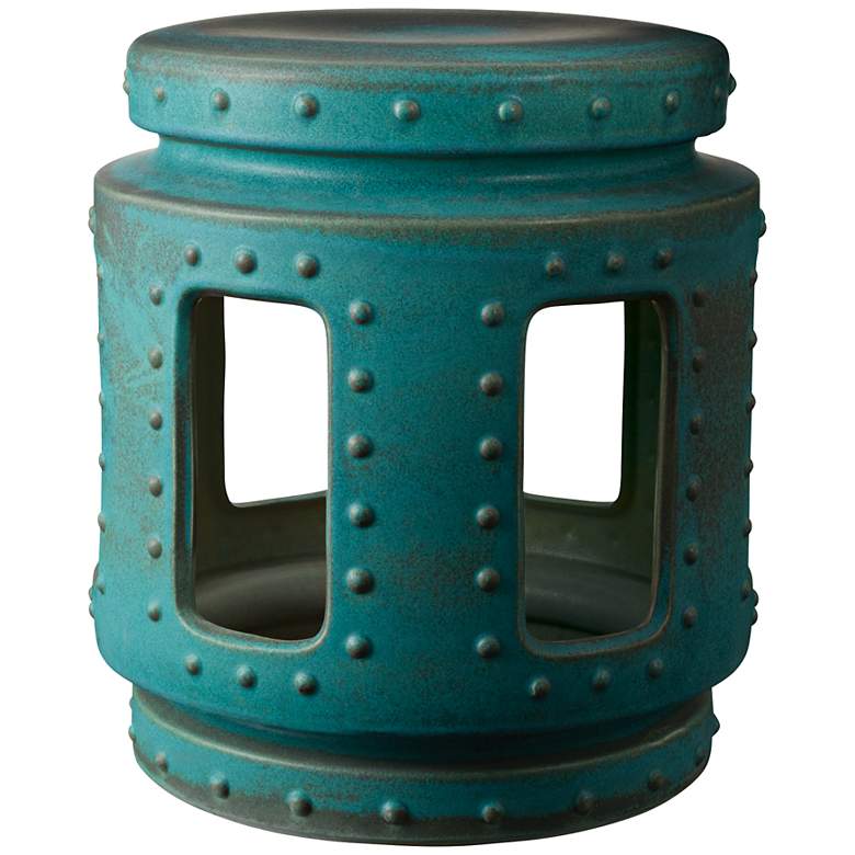 Image 1 Throne Copper Patina Earthenware Accent Table