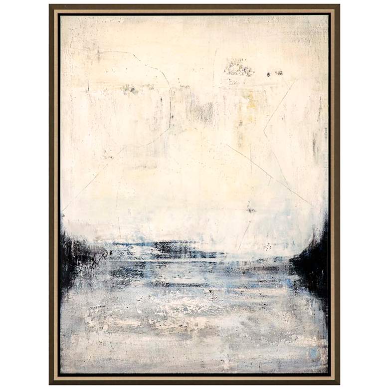 Image 1 Through the Mist 51" High Framed Giclee Canvas Wall Art