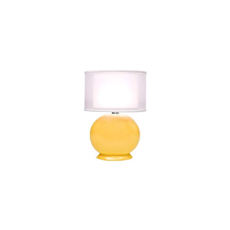 Image 1 Thumprints Cartman Sunflower Yellow Double Shade Table Lamp