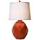 Thumprints Jewel Cast Metal Poppy Red Table Lamp