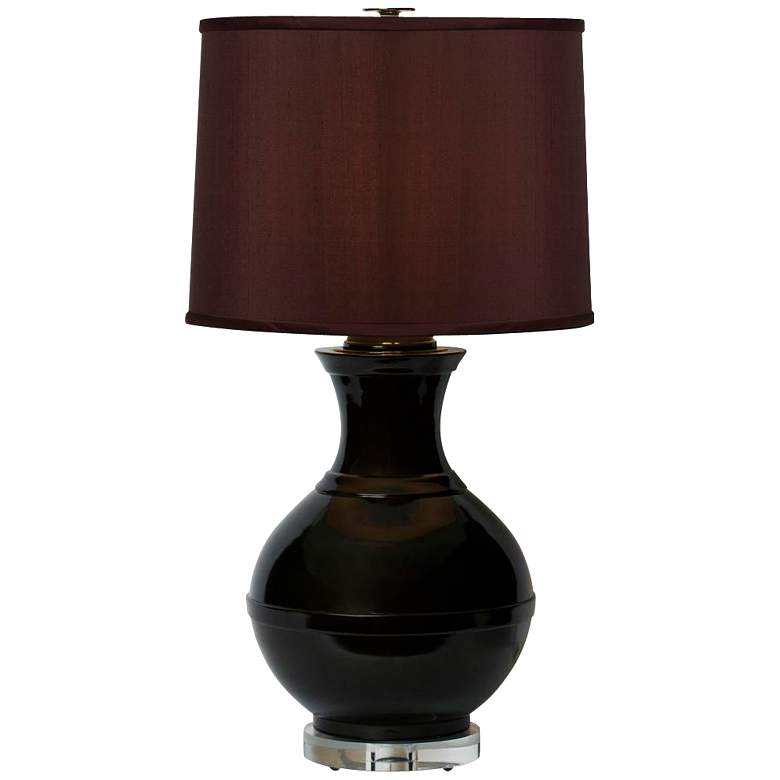 Image 1 Thumprints Neptune Zinc Cast Glossy Bronze Table Lamp