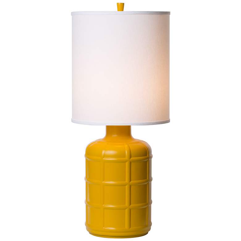 Image 1 Thumprints Orleans Cast Metal Yellow Table Lamp