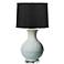 Thumprints Saturn Zinc Cast Glossy White Table Lamp