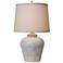 Thumprints Seagrove Distressed White Table Lamp