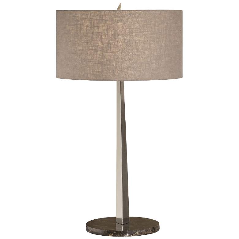 Image 1 Thumprints Tigers Eye 31 1/2" Modern Brushed Nickel Table Lamp