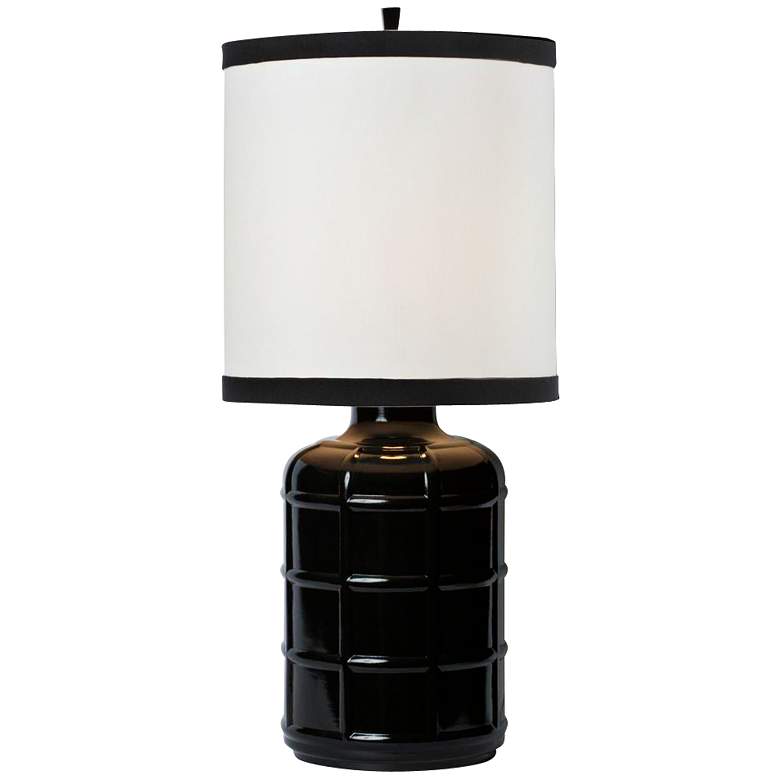 Image 1 Thumprints Viceroy Cast Metal Semi-Gloss Black Table Lamp
