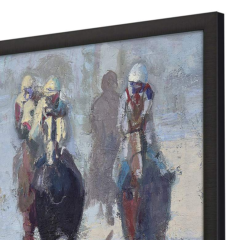 Image 4 Thunder Run 45" High Wood Framed Giclee Canvas Wall Art more views