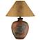Thunder Valley Deer Handcrafted Rustic Western Style Vase Table Lamp