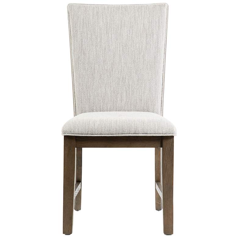 Image 3 Thune Transitional Oak Upholstered Dining Chairs Set of 2 more views