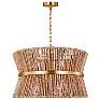 Thumbnail3 of Thurlo 24 1/4" Wide Satin Brass Pendant Light more views