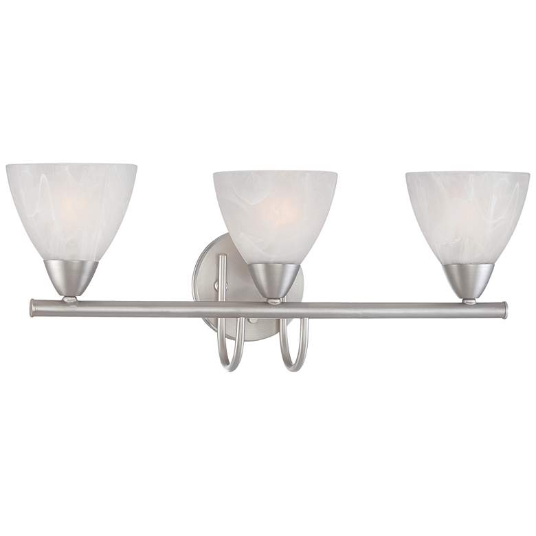 Image 1 Tia 22.5" Wide 3-Light Vanity Light - Matte Nickel