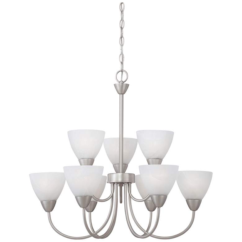 Image 1 Tia 25.98" Wide 5-Light Chandelier - Matte Nickel