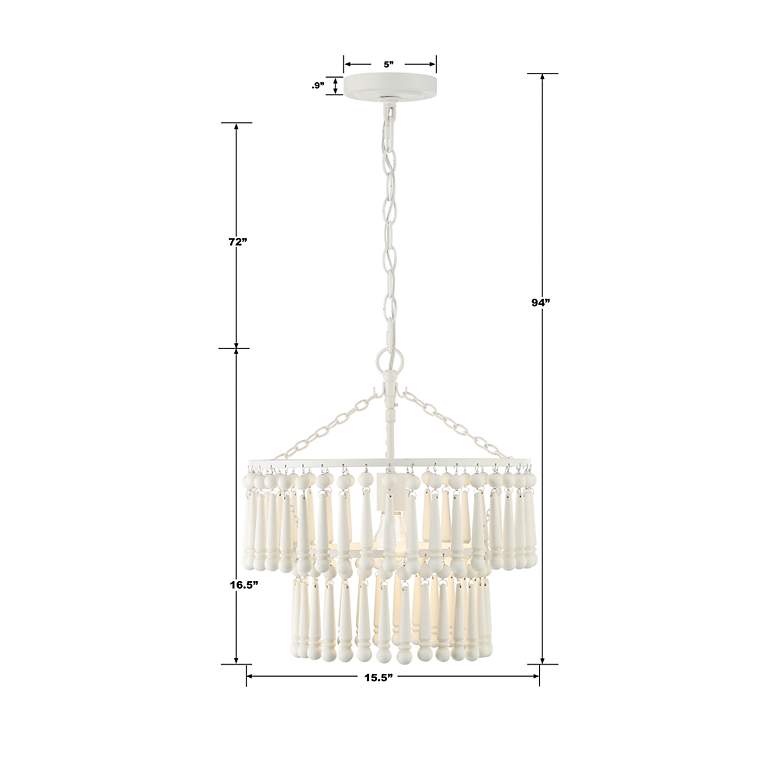 Image 4 Tiana 1 Light Matte White Pendant more views