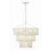 Tiana 20 1/2" Wide Matte White 3-Light 3-Tier Chandelier