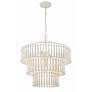 5_Tiana 20 1/2" Wide Matte White 3-Light 3-Tier Chandelier more views