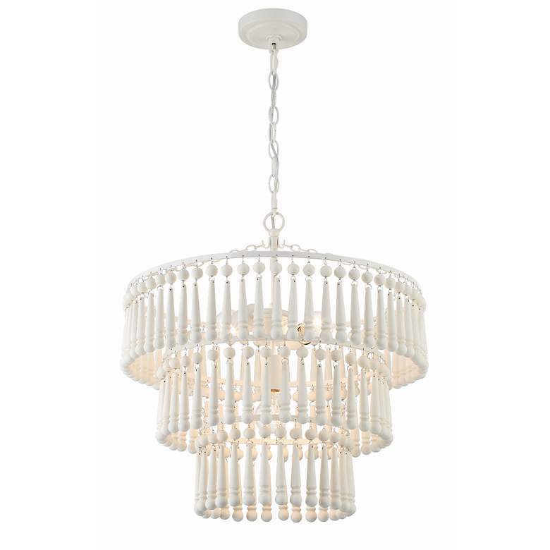 Image 5 Tiana 3 Light Matte White Pendant more views