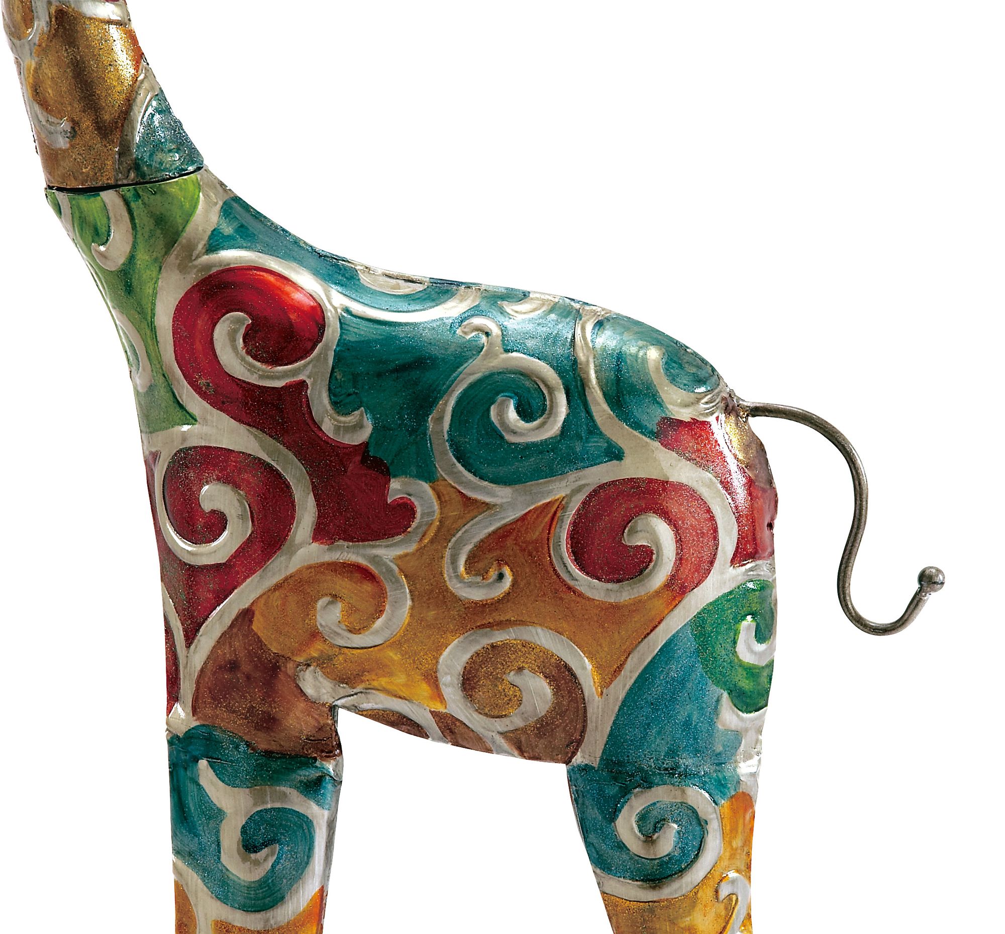 Image 2 Tianzi 73" High Multi-Color Giraffe Statue more views