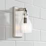 Tiberia 10 1/2" High Plated Pewter Metal Wall Sconce