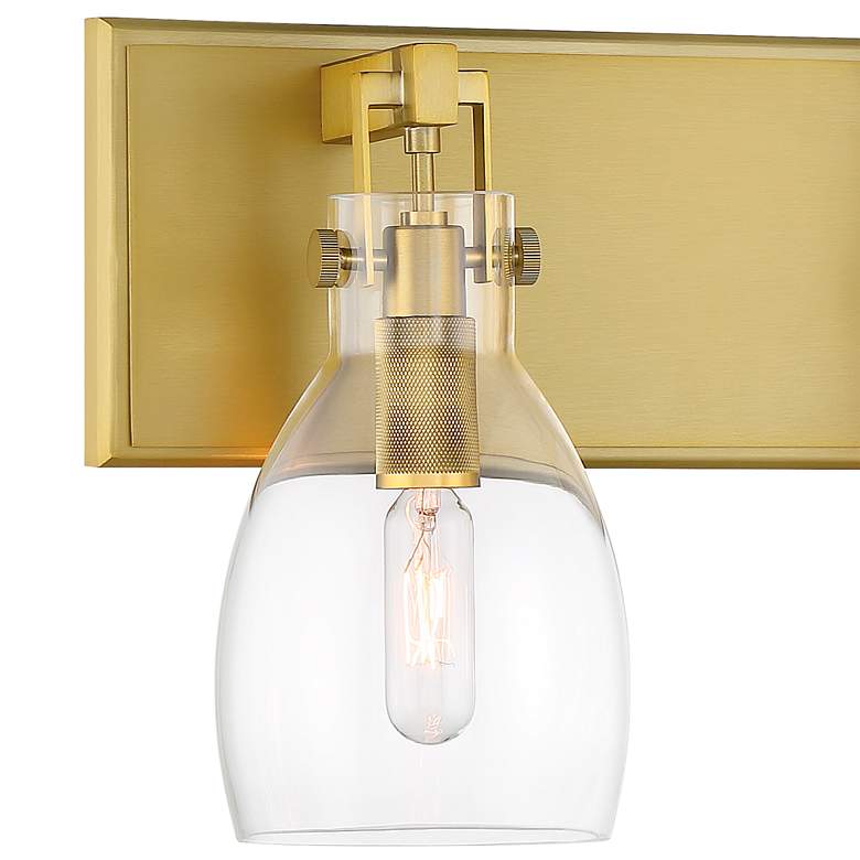 Image 2 Tiberia 22" Wide Soft Brass 3-Light Bath Light more views