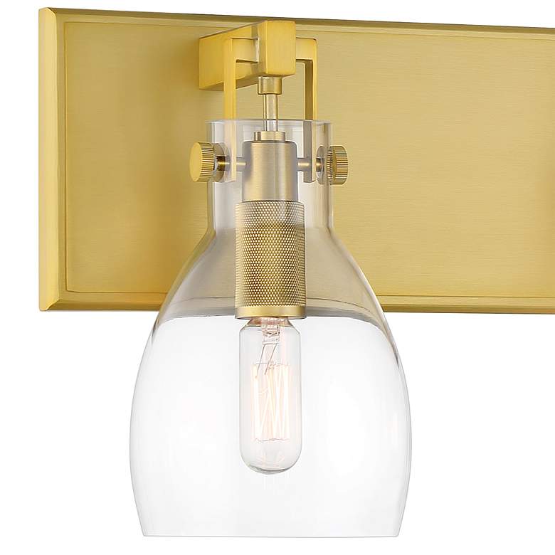 Image 2 Tiberia 30 1/2" Wide Soft Brass 4-Light Bath Light more views