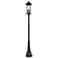 Tiberius 116 3/4" High Black Outdoor Post Light with Base