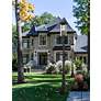 2_Tiberius 116 3/4" High Black Outdoor Post Light with Base more views