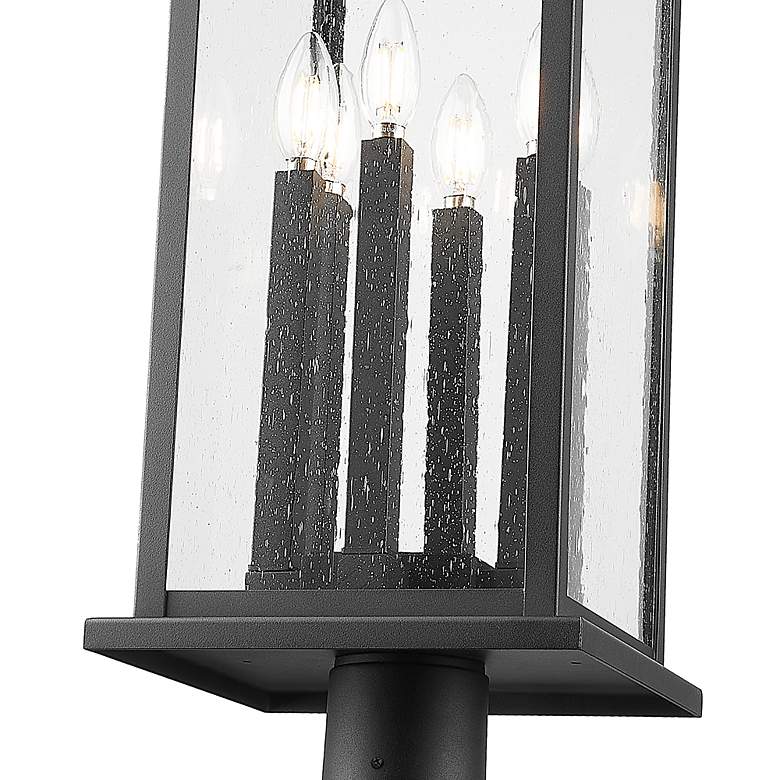 Image 6 Tiberius 116 3/4" High Black Outdoor Post Light with Base more views