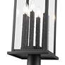 6_Tiberius 116 3/4" High Black Outdoor Post Light with Base more views