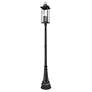 7_Tiberius 116 3/4" High Black Outdoor Post Light with Base more views