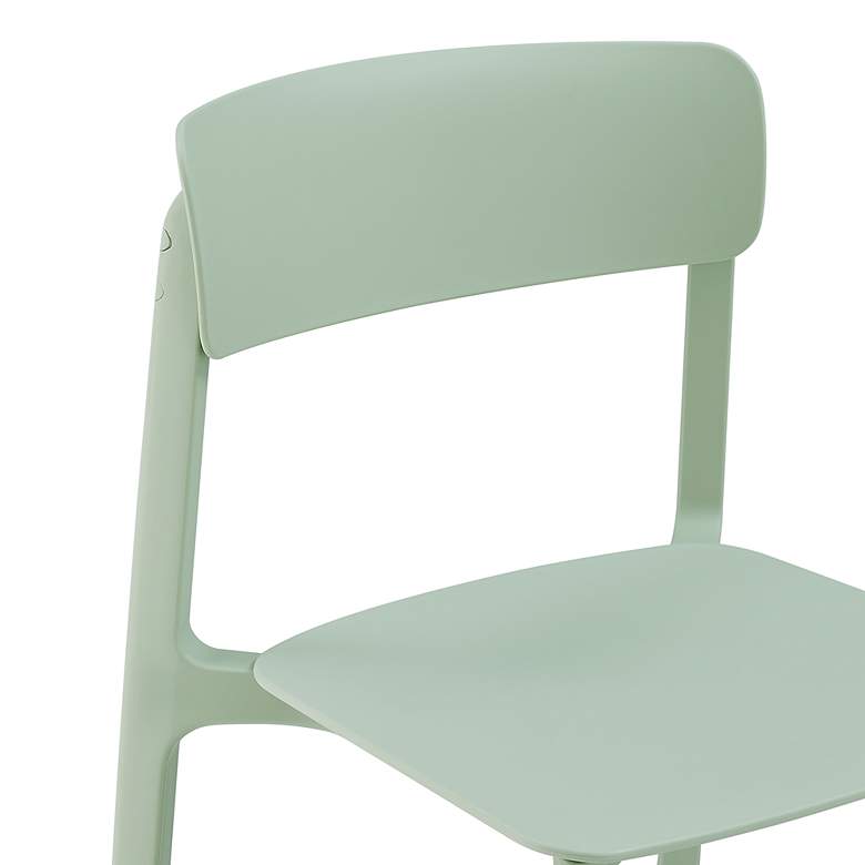 Image 4 Tibo Mint Stackable Indoor/Outdoor Side Chairs Set of 2 more views