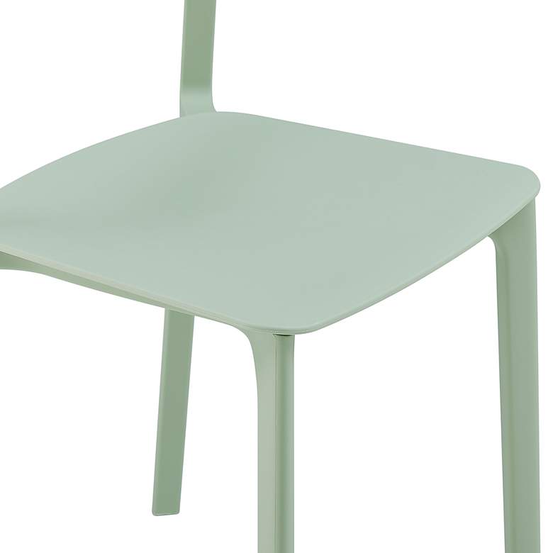 Image 5 Tibo Mint Stackable Indoor/Outdoor Side Chairs Set of 2 more views