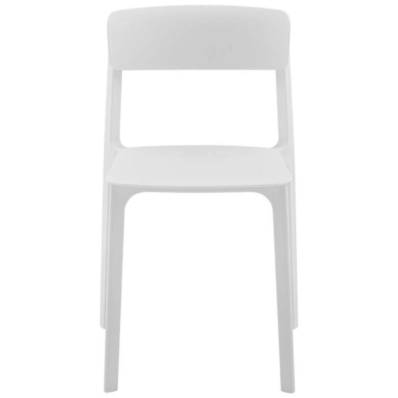 Image 6 Tibo White Stackable Indoor/Outdoor Side Chairs Set of 2 more views