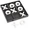 Tic Tac Toe 14" Wide Large Black and White Game Set