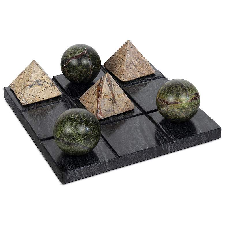 Image 1 Tic Tac Toe Marble Board (Black)
