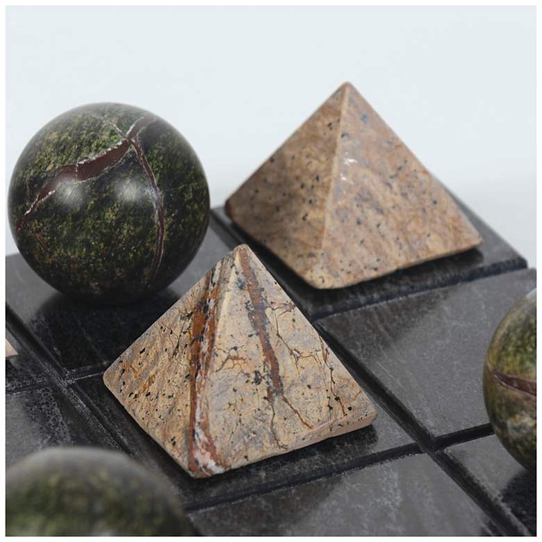 Image 4 Tic Tac Toe Marble Board (Black) more views