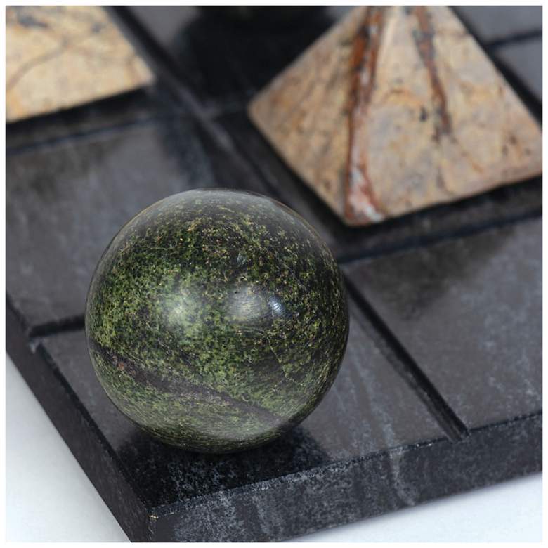 Image 5 Tic Tac Toe Marble Board (Black) more views