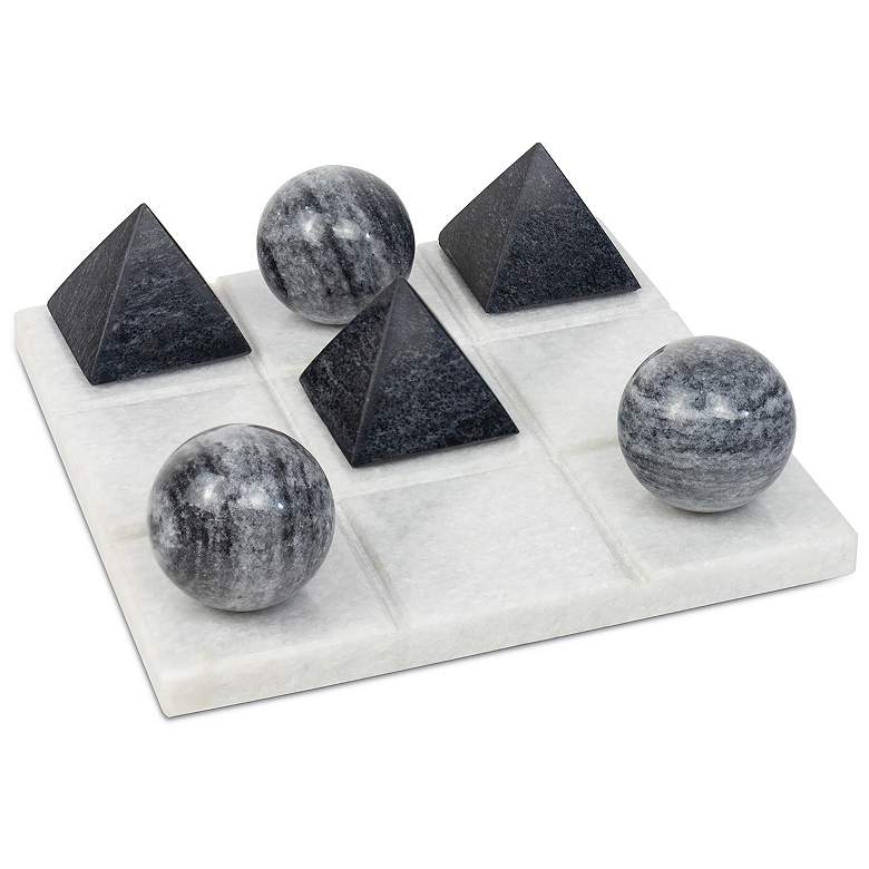 Image 1 Tic Tac Toe Marble Board (White)