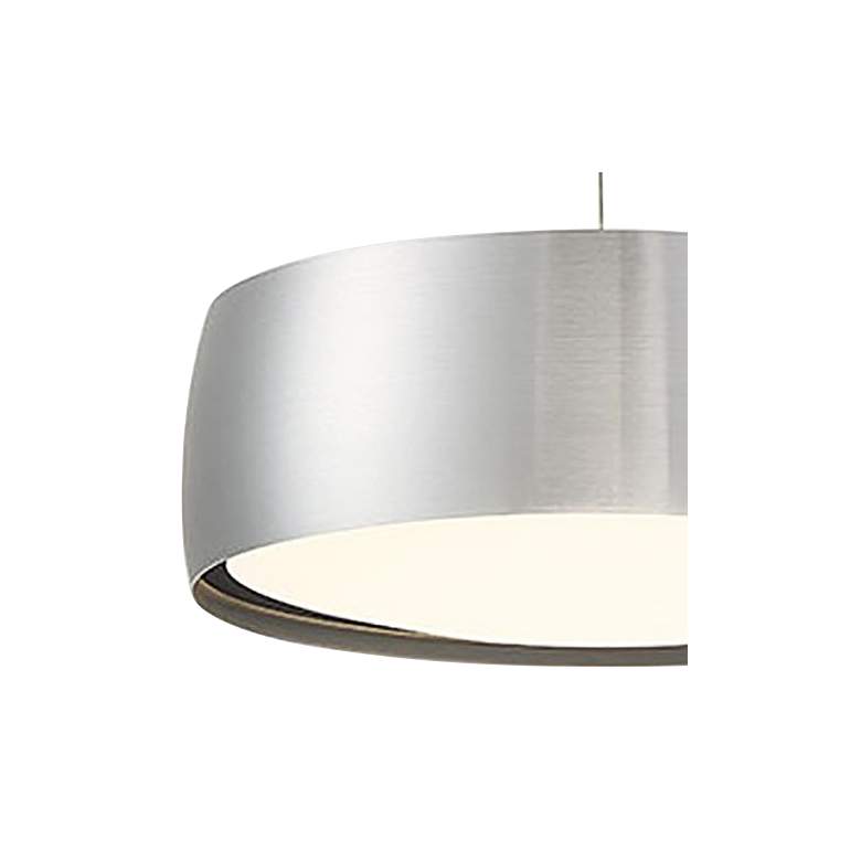 Image 2 Tic Toc 5.13 inchH x 13.75 inchW 1-Light Pendant in Brushed Aluminum more views