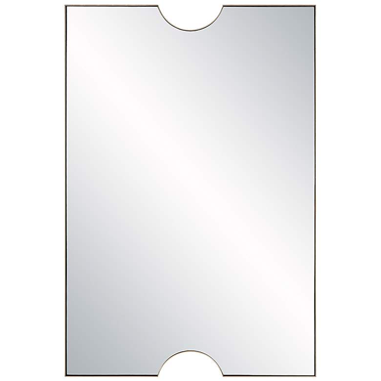 Image 1 Ticket Metallic Gold Leaf 24" x 36" Vanity Wall Mirror