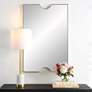 1_Ticket Metallic Gold Leaf 24" x 36" Vanity Wall Mirror