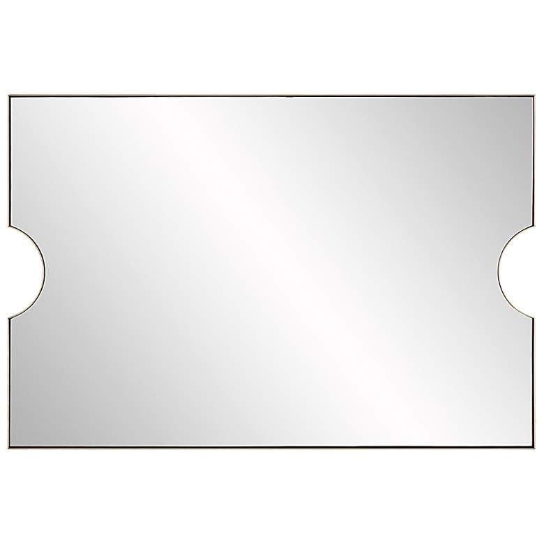 Image 5 Ticket Metallic Gold Leaf 24" x 36" Vanity Wall Mirror more views