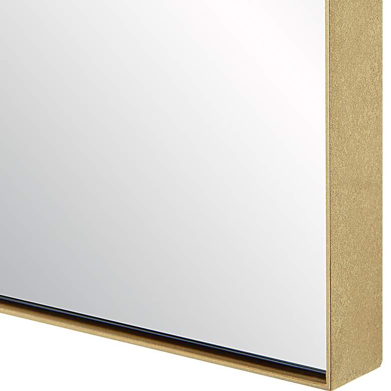 Image 6 Ticket Metallic Gold Leaf 24" x 36" Vanity Wall Mirror more views