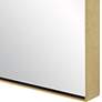 6_Ticket Metallic Gold Leaf 24" x 36" Vanity Wall Mirror more views