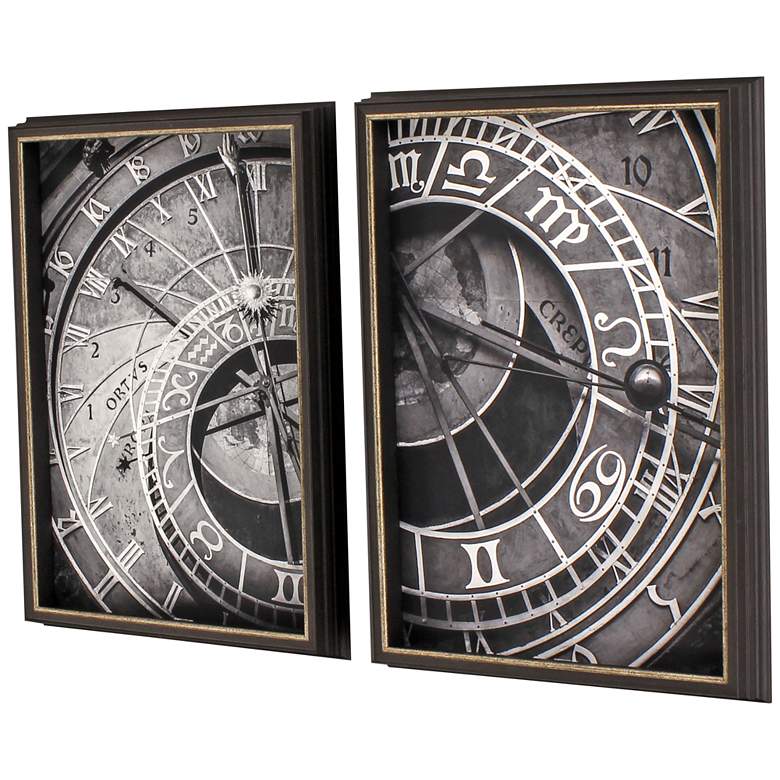 Image 5 Ticking Time 26" High 2-Piece Giclee Framed Wall Art Set more views