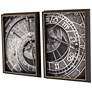 Ticking Time 26" High 2-Piece Giclee Framed Wall Art Set in scene