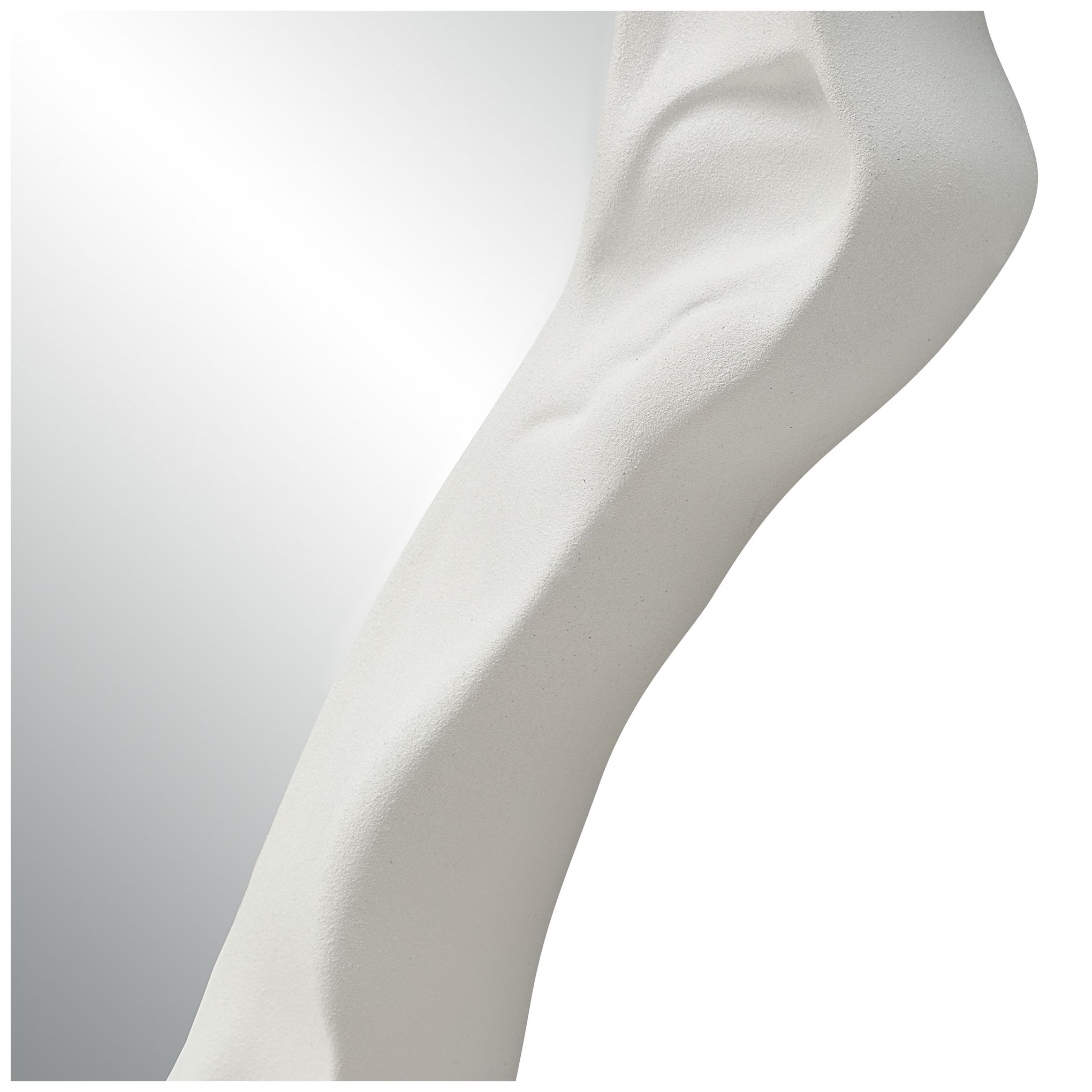 Image 3 Tida 40" Tall Irregular Mirror, Matte White more views